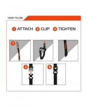 Oxford Atlas B-Clip 26mm x 2.0m Straps at JTS Biker Clothing